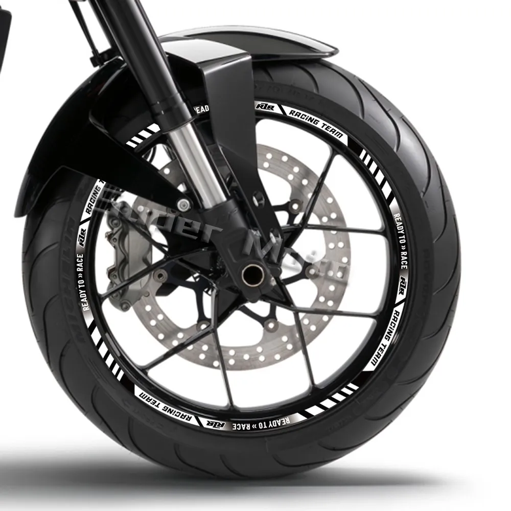 White 3M Reflective Wheel Stripes - Rim Stickers For Cars & SUVs, 20"-22" Wheels 8 thumbnail image