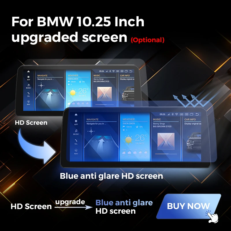 Accessories Link For Qualcomm Snapdragon BMW Benz Screen 360 Camera Voice Control Blu-ray Anti-glare Screen