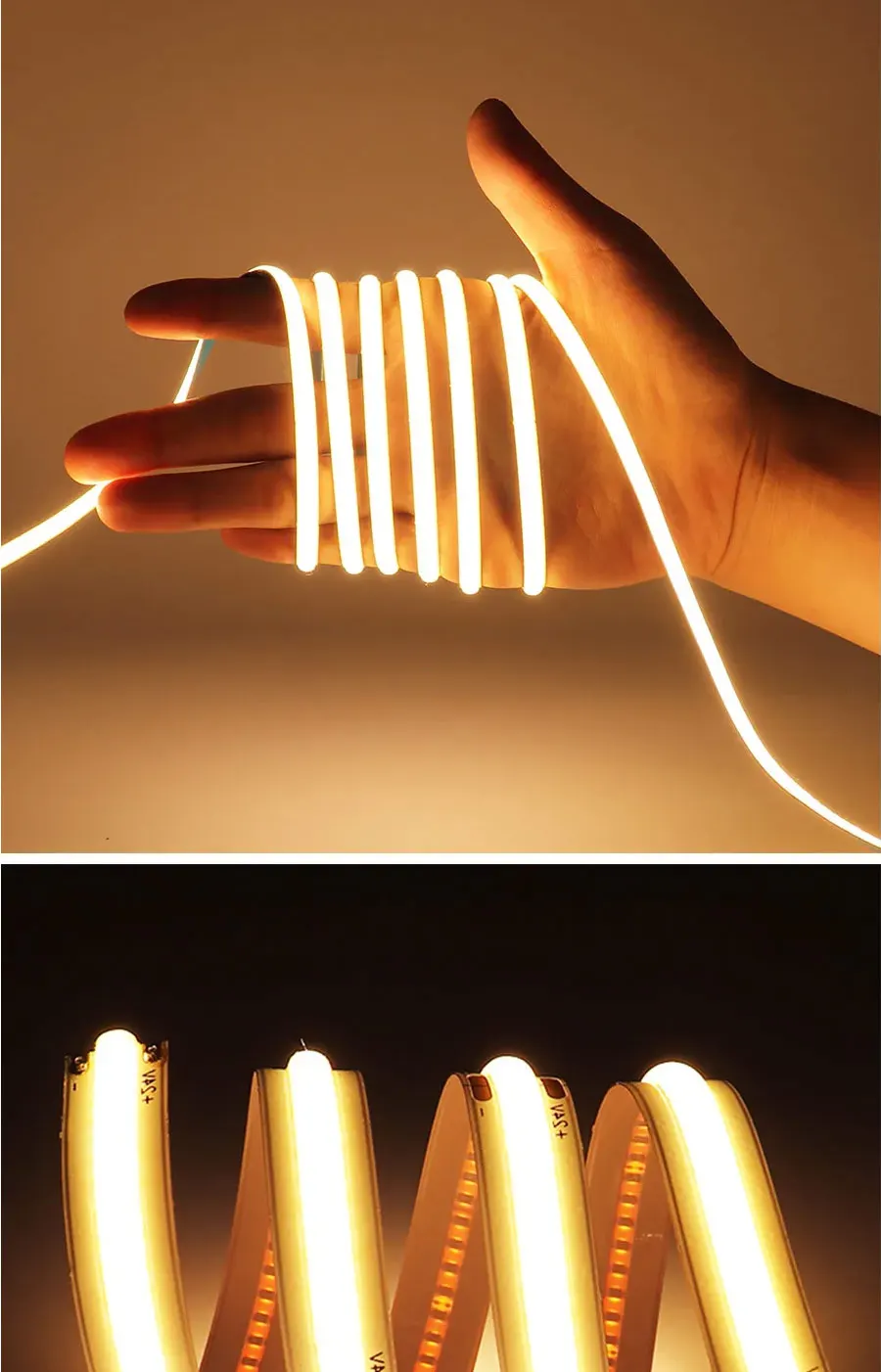 5m 10m Flexible 12V 24V LED COB Strip Light Bar S063c148a13cf424985ae865490fea263D