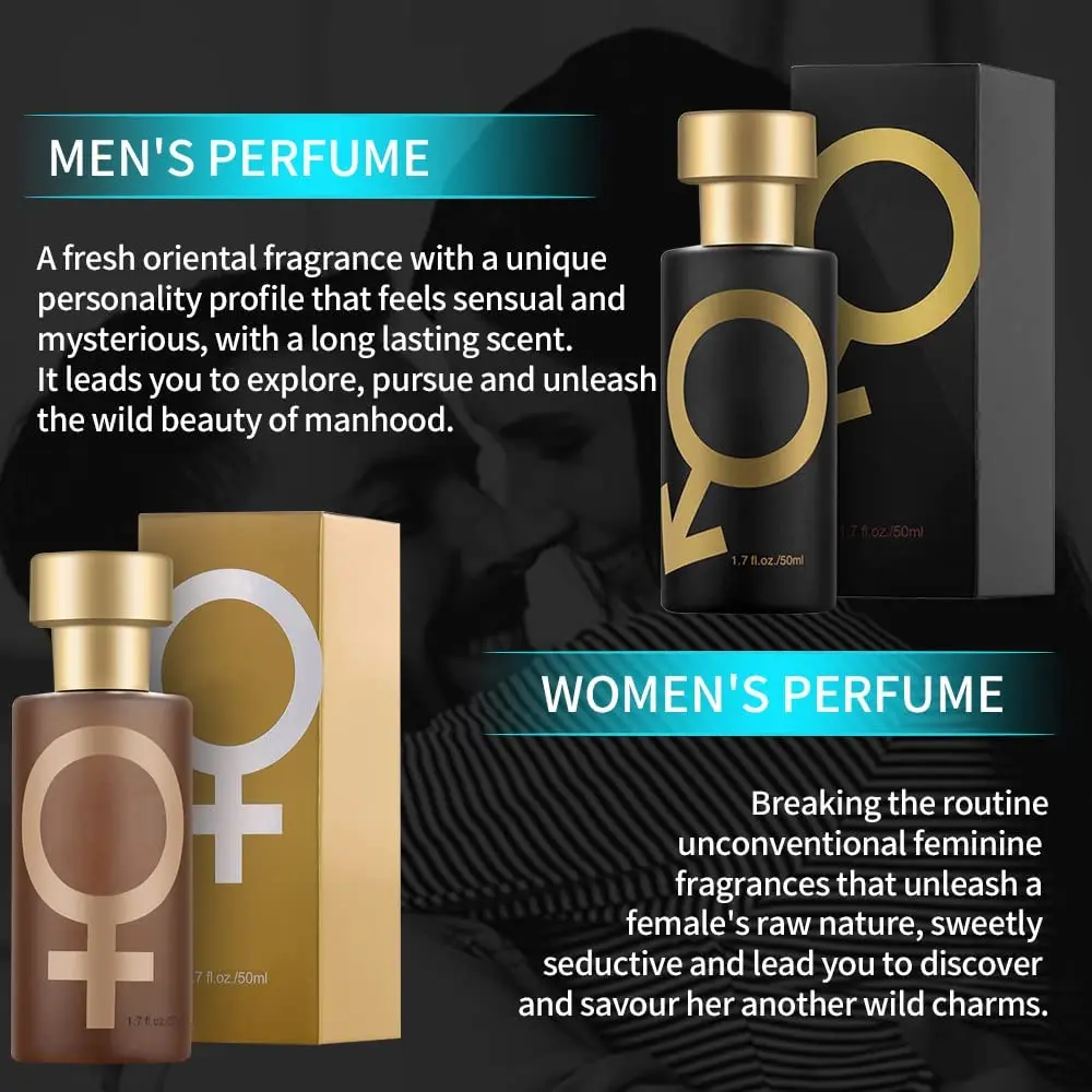 Golden Lure Perfume For Men 1.7oz Pheromone Cologne-Attract Your Desired Parer With Confidence