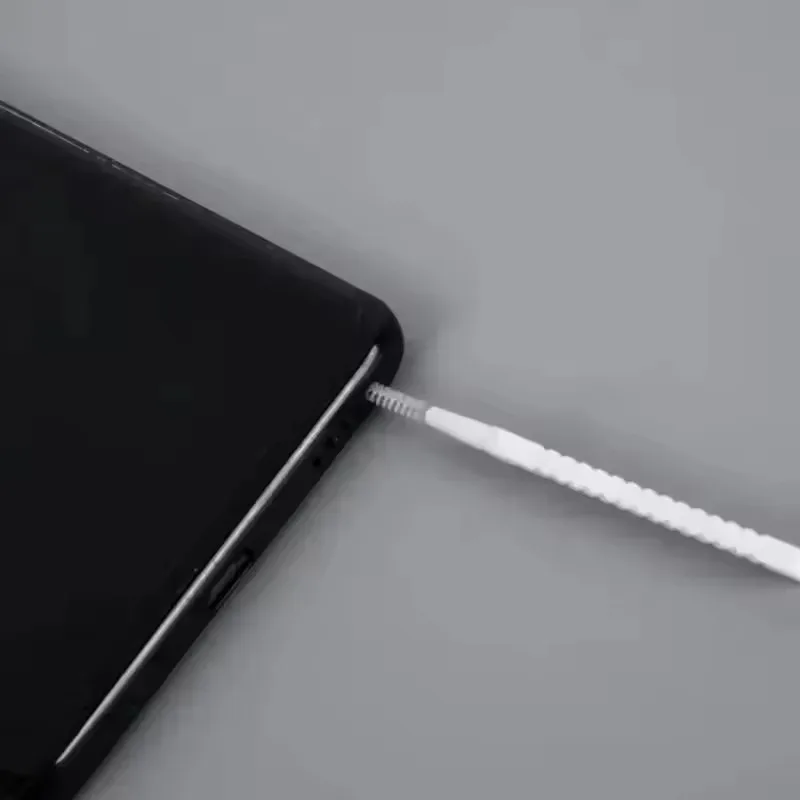1/10개입 충전 포트 먼지 마개 및 청소 브러쉬 세트 (아이폰 17, 16, 15 Pro Max Plus, 삼성 S26, iOS 타입 C USB 클리너)