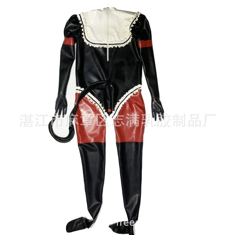 

Malaysia Imported Natural Latex Clothing All-Inclusive Cos Comic Show Latex Clothing Love Sexy Latex Tights