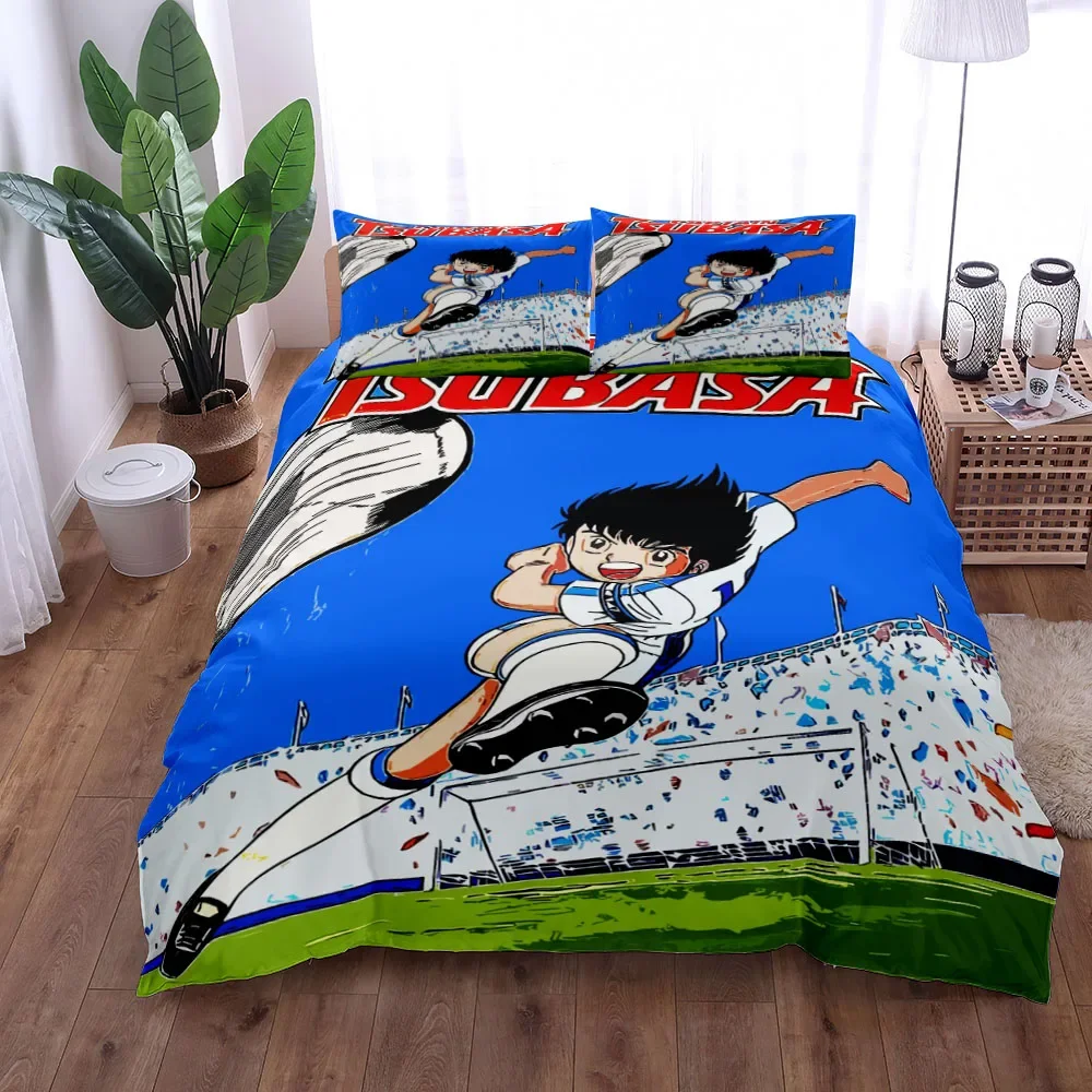 Captain Tsubasa Duvet Cover Set King Queen Double Full Twin Single Size Bed Linen Set