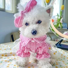 Bow Hairpin Dog Cartoon Super for Dogs Plaid Bow Tie Pet Cute Spring Summer Cute Accessories Supplies Yorkies Ropa Para Perro