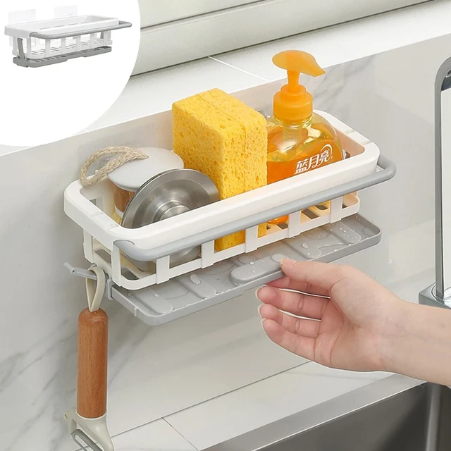 Dish Storage Basket Kitchen Sink  Silicone Kitchen Sponge Holder - Sink  Shelf Soap - Aliexpress