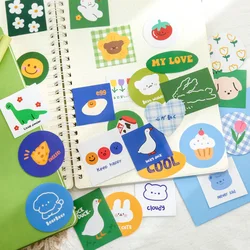 40 Sheets/pack Cute Stickers Scrapbooking Sticker Cartoon Label Kawaii Stationary for Diary Journal DIY Decorate School Supplies