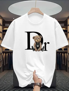 T-shirt girocollo stampata alla moda estiva 2025 nuove maniche corte sportive sottili e comode ad asciugatura rapida 1