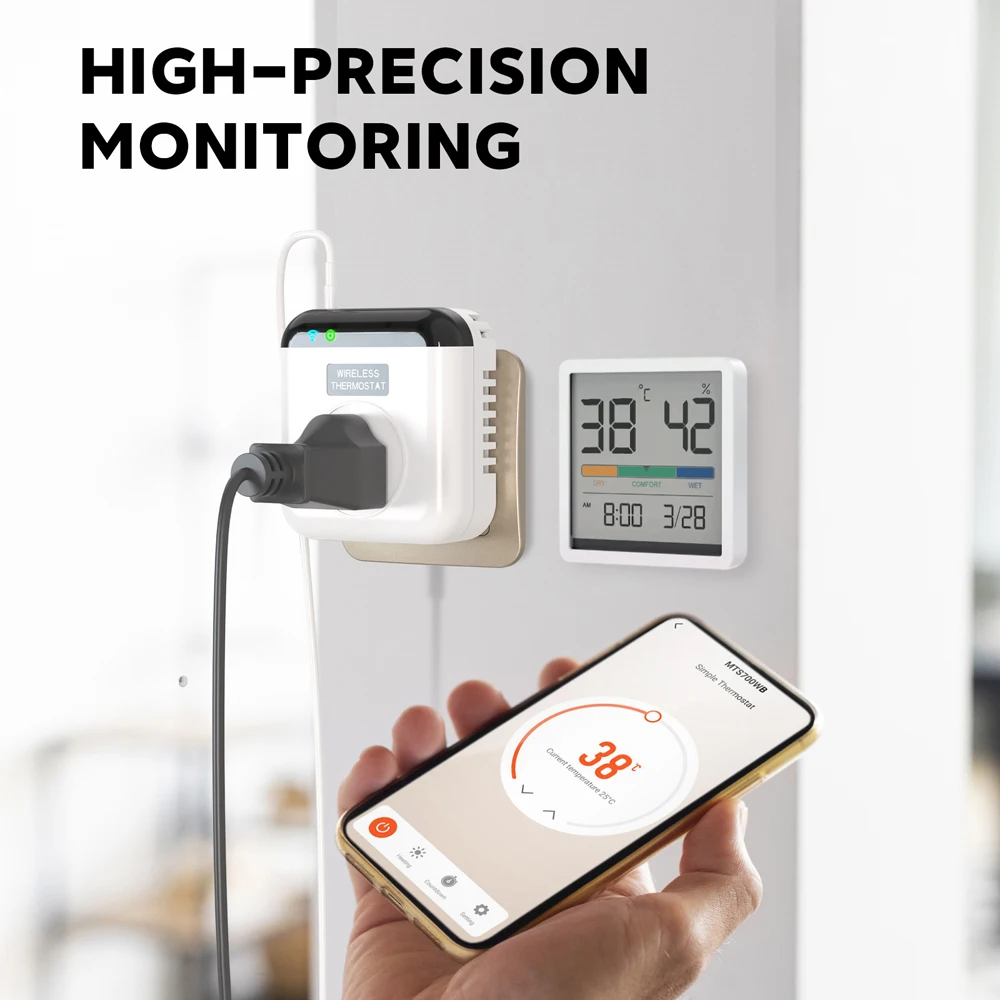 Nashone Wifi thermostat Smart Temperature Control System Tuya Temperature  Sensor 220V EU Thermometer Connect Alexa Google Home