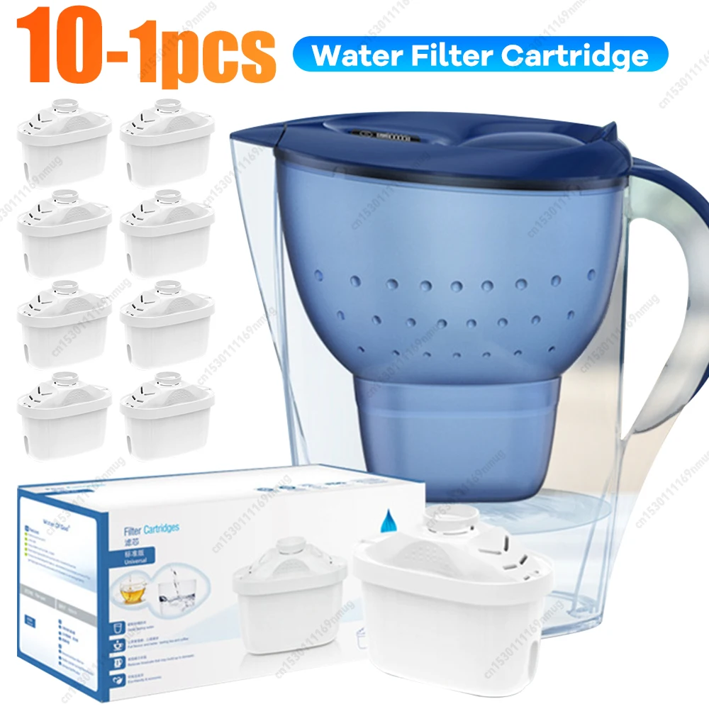 Water Filters for Brita Maxtra Pitcher Cartridge Limescale Chlorine Impurities Purify Kettle Activate Carbon Water Filter 10-1PC water filter