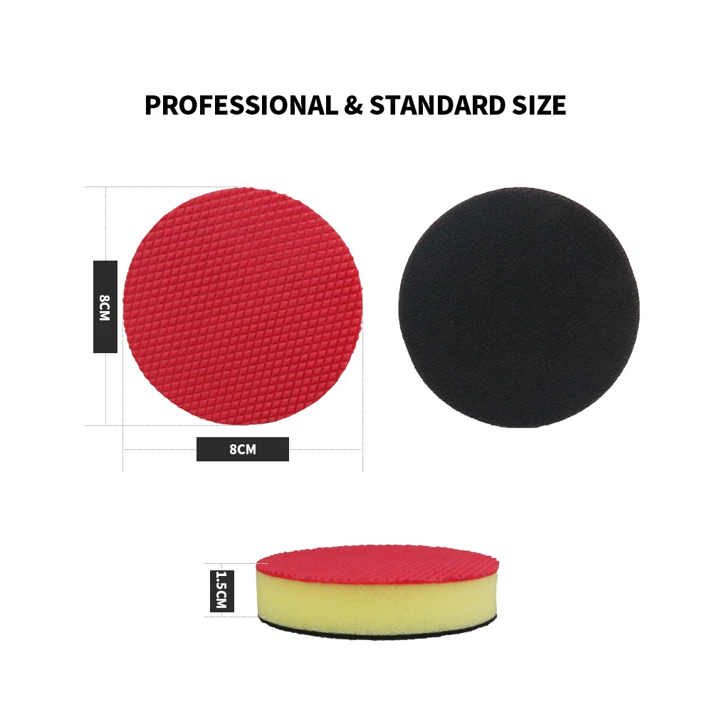 80mm Marflo Car Magic Clay Bar Polishing Disc Polish Pad Car Cleaning Sponge Paint Care Detailing Auto Washing Brush Waxing Tool