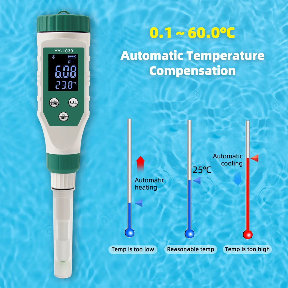 Digital Bluetooth PH Meter Sensitive Probe Cosmetic Water Quality Detector Acidity Meter For Cream Lotion Cosmetics
