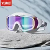 YUKE Large Frame Swimming Goggles Men Women Professional Anti-Fog Waterproof UV Protection Pool Eyewear Adults Swim Glasses 4