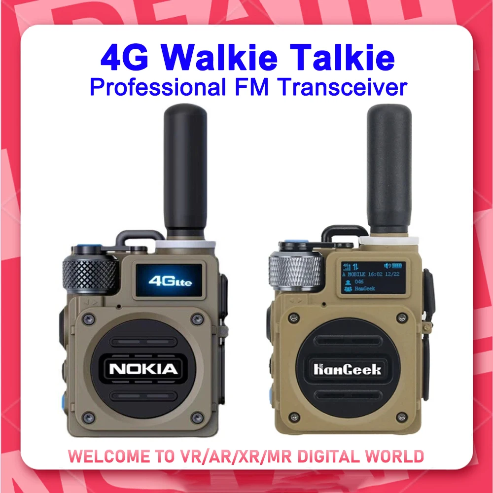 NokiaHamGeek4GWalkieTalkieProfessionalFMTransceiverUHFHandheldTransceiver5000km10W
