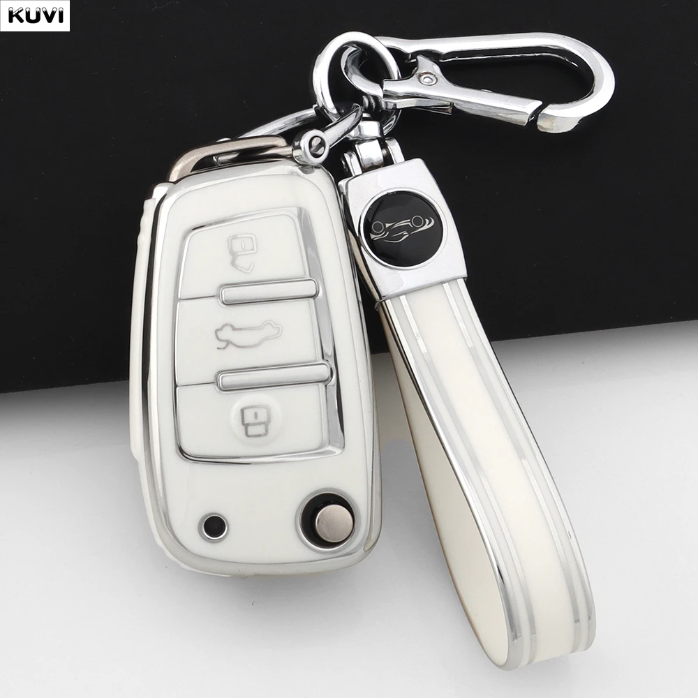 Premium TPU Car Key Case Cover - Stylish Protection