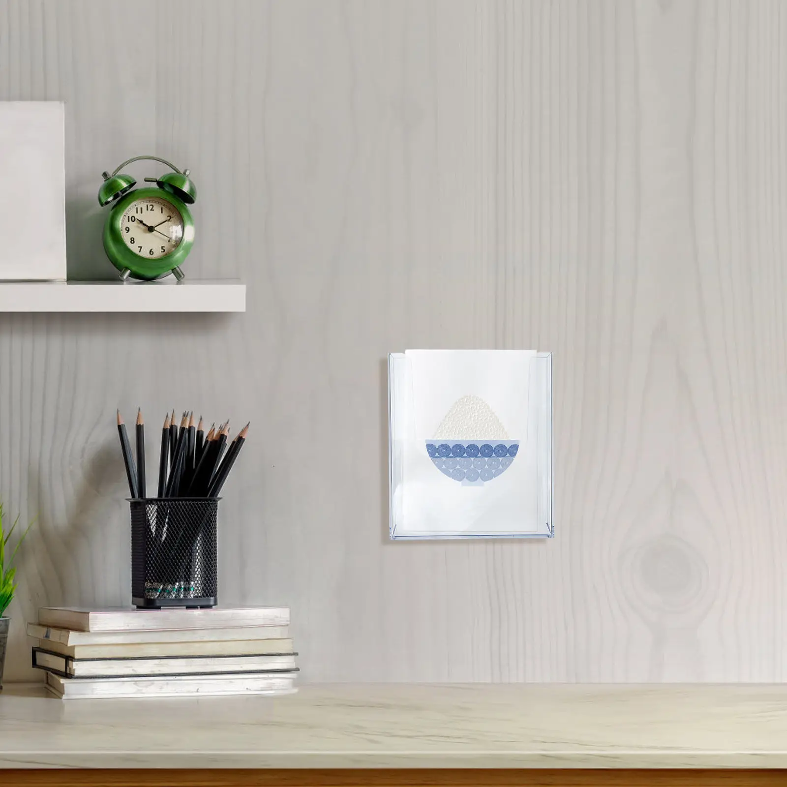 메일 정리함 벽걸이형 아크릴 파일 홀더 사무실 및 가정용 문서 책 보관을 위한 견고한 데스크탑 정리함