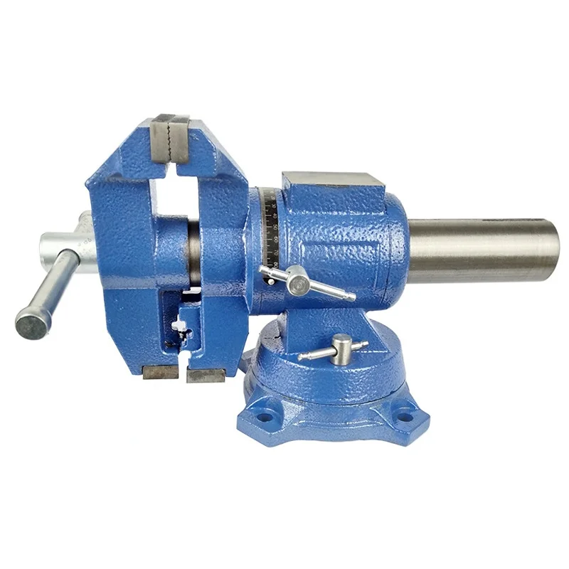 

4/5/6 Inch Heavy Duty Bench Vise, 360 Swivel Locking Base Desktop Clamp Vise 100mm/125mm Jaw Width 100mm/125mm Jaw Opening