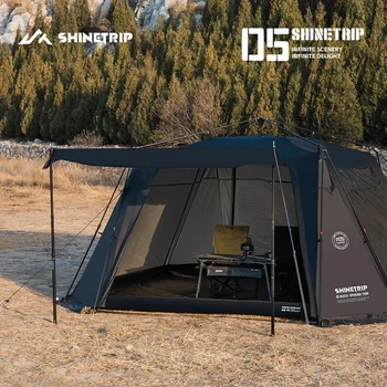 ShineTrip05 Series Oversized Quick Build Waterproof Silver Coated Canopy Sunproof Camping Auto Dome 2