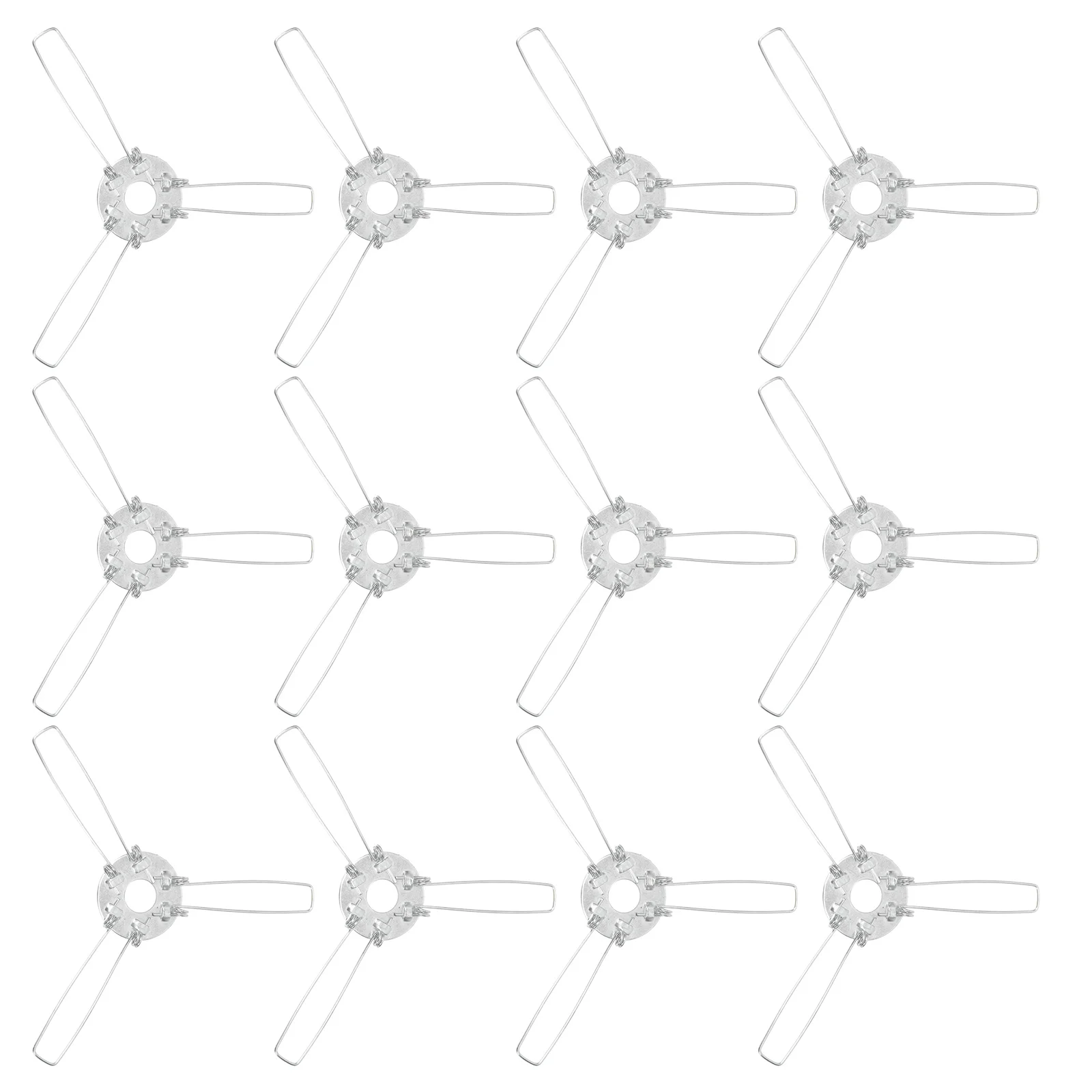 

12 Pcs Lighting Accessories Lamp Shade Spring Clamps Lampshade Fixator Clip Bracket Fixing Buckles Metal Supplies Support Clips