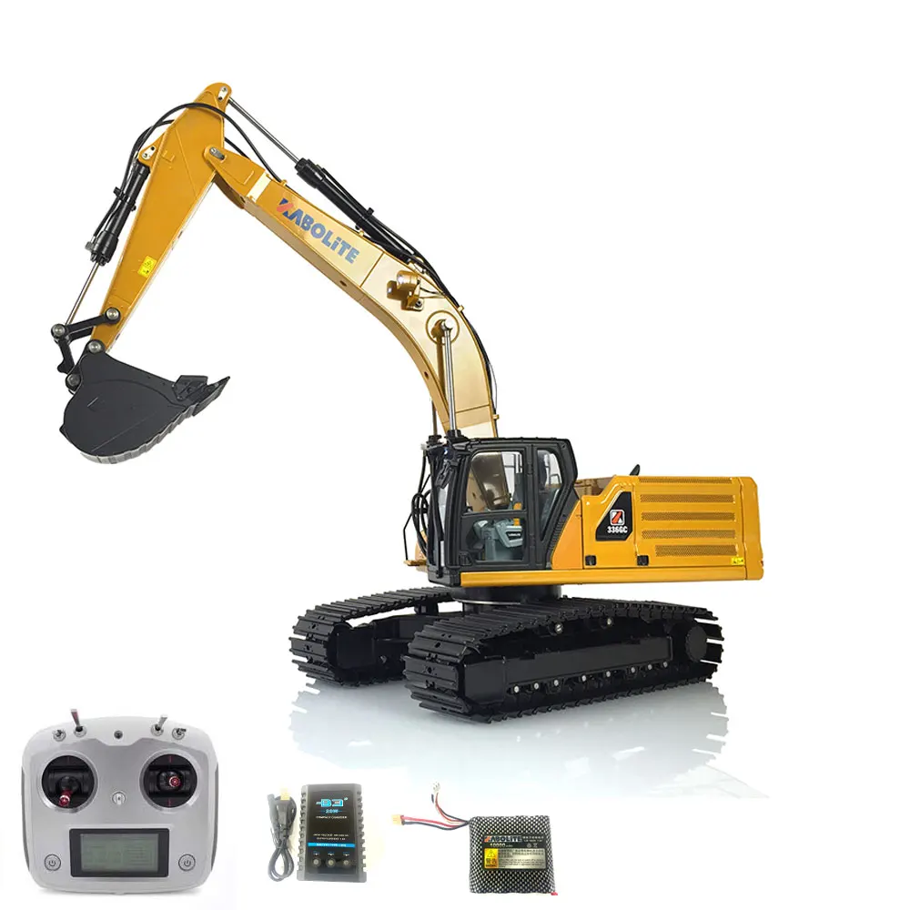 HUINA 1/16 Kabolite K336GC Metal Remote Control Hydraulic Excavator RC Model Toy Pump Motor ESC 1 HUINA 1/16 Kabolite K336GC Metal Remote Control Hydraulic Excavator RC Model Toy Pump Motor ESC 1