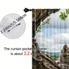 2pcs, spring summer Curtains There are cute kittens on the branches Semi-Sheer Curtains Durable 100% Polyester Fabric Room Decor 5