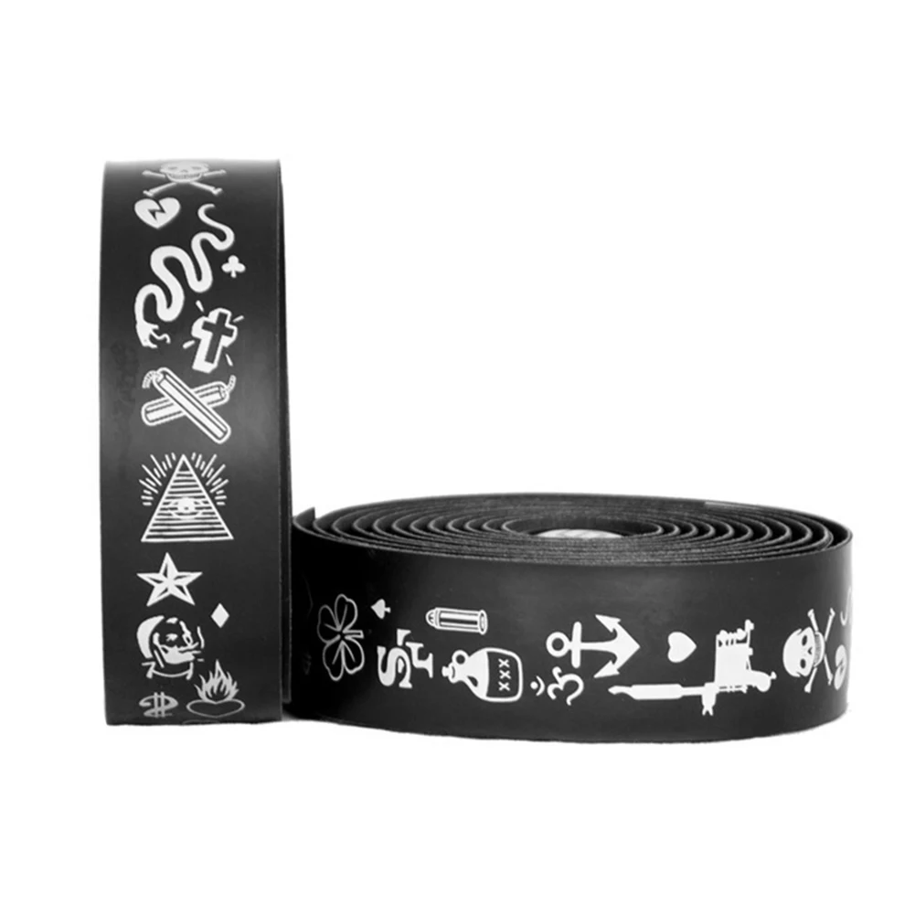 Description Picture 6 of item1 Pair Road Bike Shock-absorbing Handlebar Strap Fluorescence Glow-in-The-Dark Road Bike Handlebar Tape Steering Wheel Cover