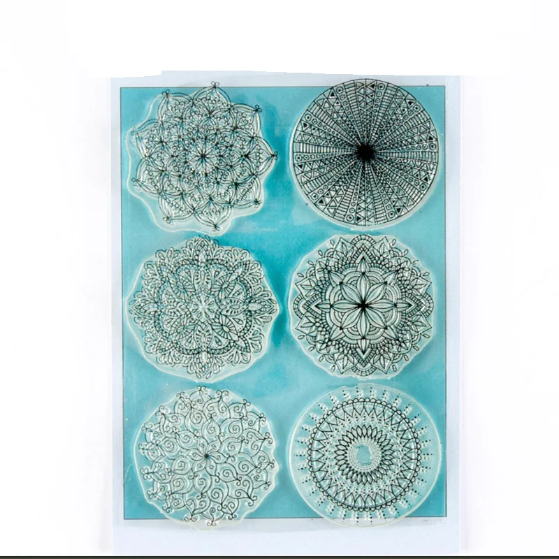 2023 New Arrival Mandala Mania Transparent Stamps Seal for DIY Scrapbooking Photo Album