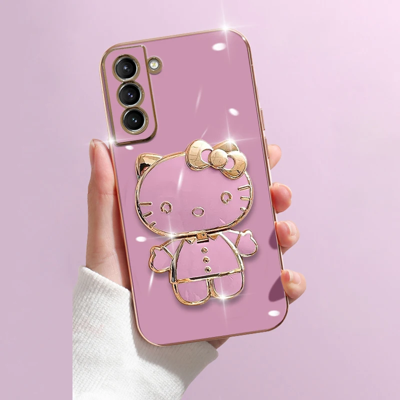 thumbnail image 1 of Funda con soporte de Hello Kitty para Samsung Galaxy, A73, A72, A71, A70, A04, A04E, A54, A53, A52, A51, A50, A30, A12, A13, A14, A20S, A21S, 4G, 5G, 1 of 5