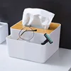 1 Multi-Functional Tissue Storage Box Remote Control Stand Bedside Tissue Holder 2