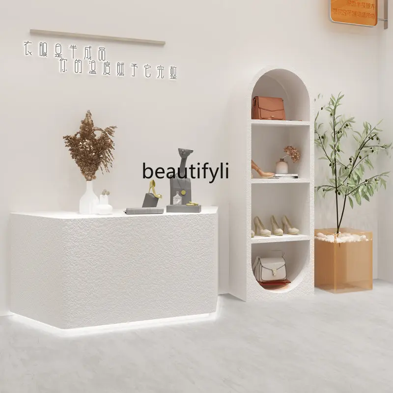 zqClothing Store Shoe Bag Display Stand Shoe Store Multi Functional Product Shelf Booth Display