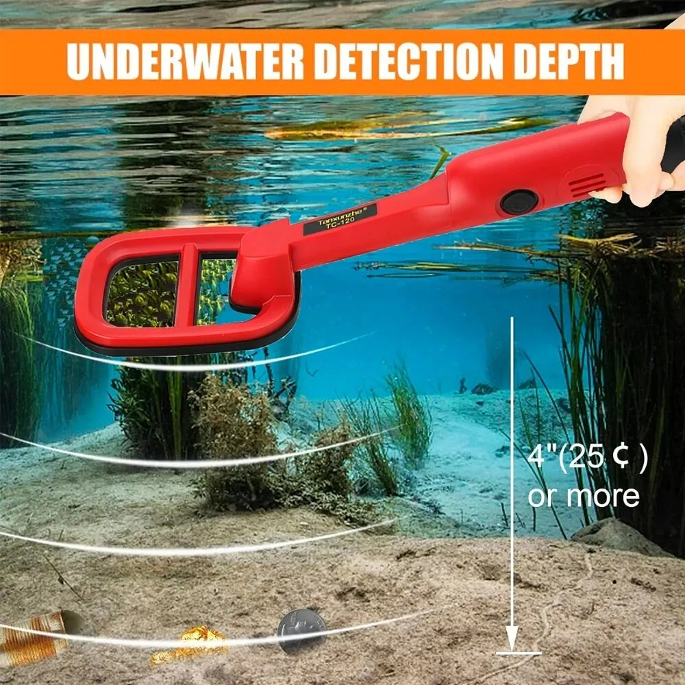 Underwater Metal Detector Pulse Pinpointer Induction Diving Treasure Waterproof Metal Detector Hand Held Finder metal detector
