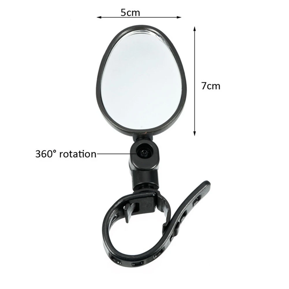 Wide Range Handlebar Convex Reflector Rearview Mirrors for Flatbed Truck E-Bike Outdoor Bicycle Cycling Accessories