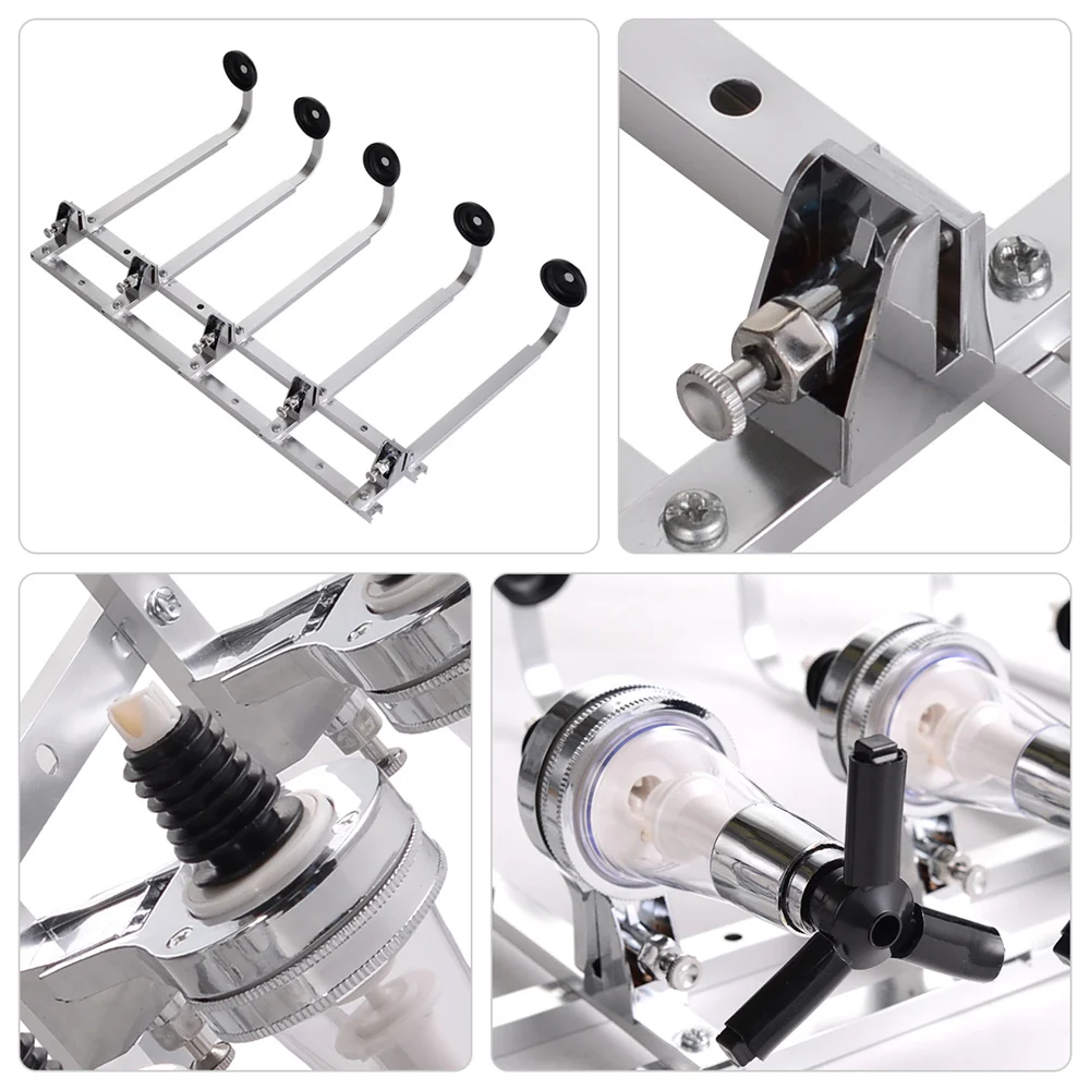 Wall-Mounted 4 5 6 Bottle Liquor Dispenser Bar Butler Bracket For Alcohol Drink Whiskey Beverage 4-6 Shot Wine Dispenser Holder