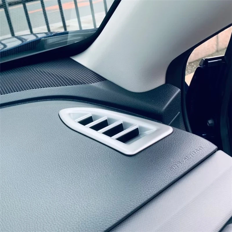 

WELKINRY для Subaru Crosstrek GU 3-го поколения 2023 2024 ABS Хромированная Автомобильная консоль Передняя головка кондиционер Выходная вентиляционная отделка