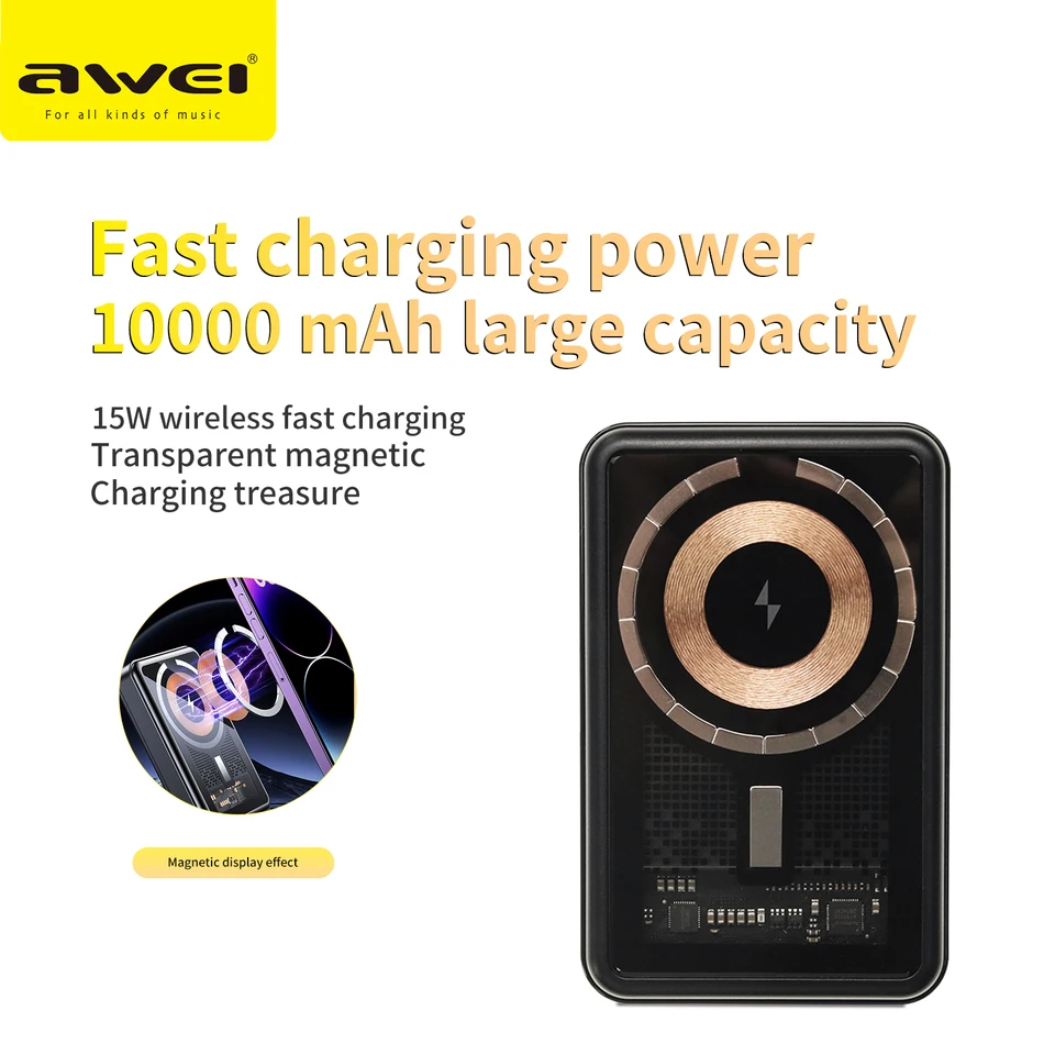 スマホアクセサリー Wireless Powerbank 10,000mAh Amazon.com: MOMAX Magnetic Power Bank, 10000mAh Wireless Portable