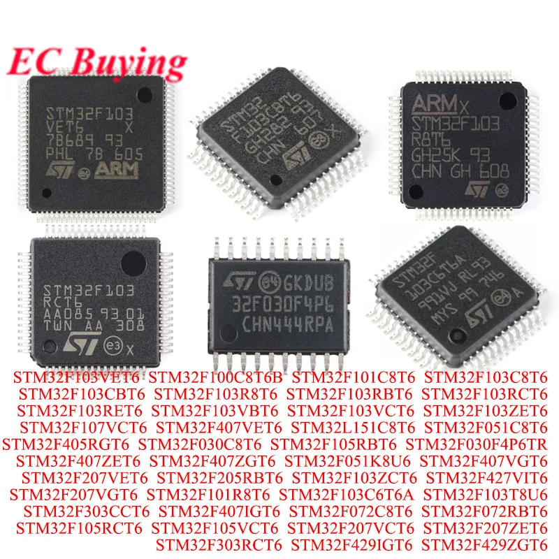 1–5 Stück STM32F103RCT6 STM32F103VET6 STM32F100C8T6B STM32F103CBT6 STM32F103R8T6 RBT6 RCT6 RET6 STM32F103VBT6 STM32F103VCT6 Chip