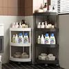 Hot Bathroom Storage Rack Triangle shelf Floor Toilet Restroom Bathroom Tripod Mezzanine Multi-Tier Kitchen Corner Organizer 1