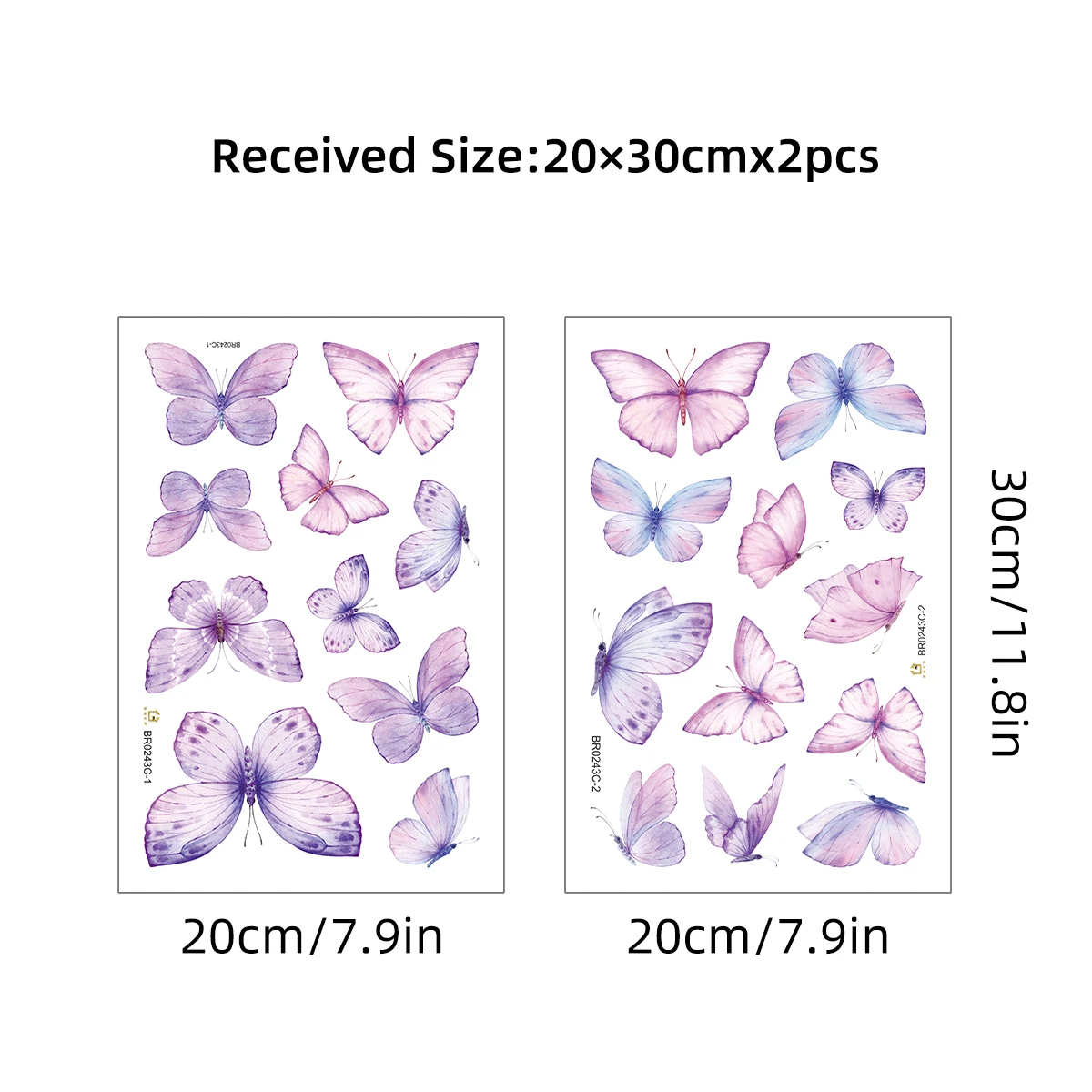 Vibrant Butterfly Wall Stickers