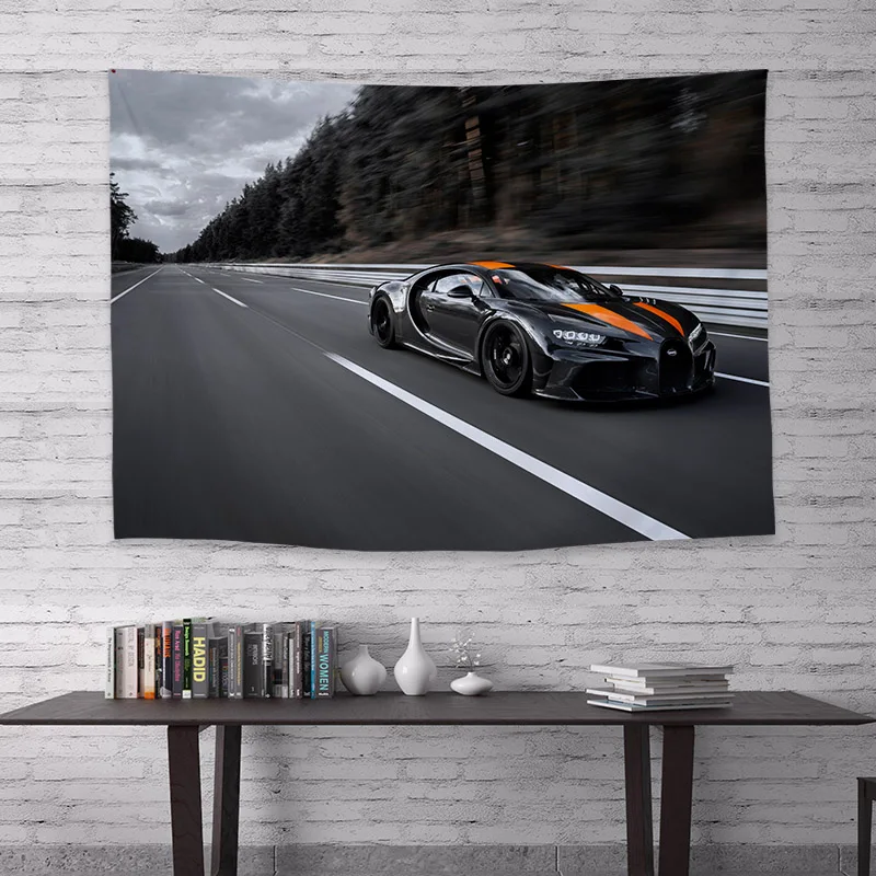 New Luxury Sports Car Series Ins Background Wall Cloth Room Bedside Decoration Hanging Cloth Ferrari Lamborghini DecorationCloth