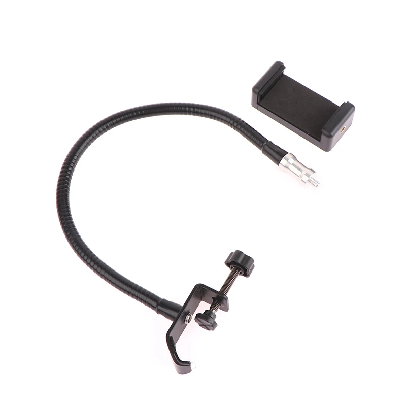 새로운 플렉시블 마이크 구즈넥 폰 스탠드(데스크 클램프 포함) 라디오 방송 스튜디오 라이브 방송 장비 스테이션용