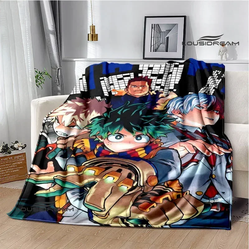 My Hero Academia Cartoon printed blanket Warm Flannel Blankets Soft and Comfortable blanket Home Travel Blanket Birthday Gift 3