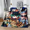My Hero Academia Cartoon printed blanket Warm Flannel Blankets Soft and Comfortable blanket Home Travel Blanket Birthday Gift 3