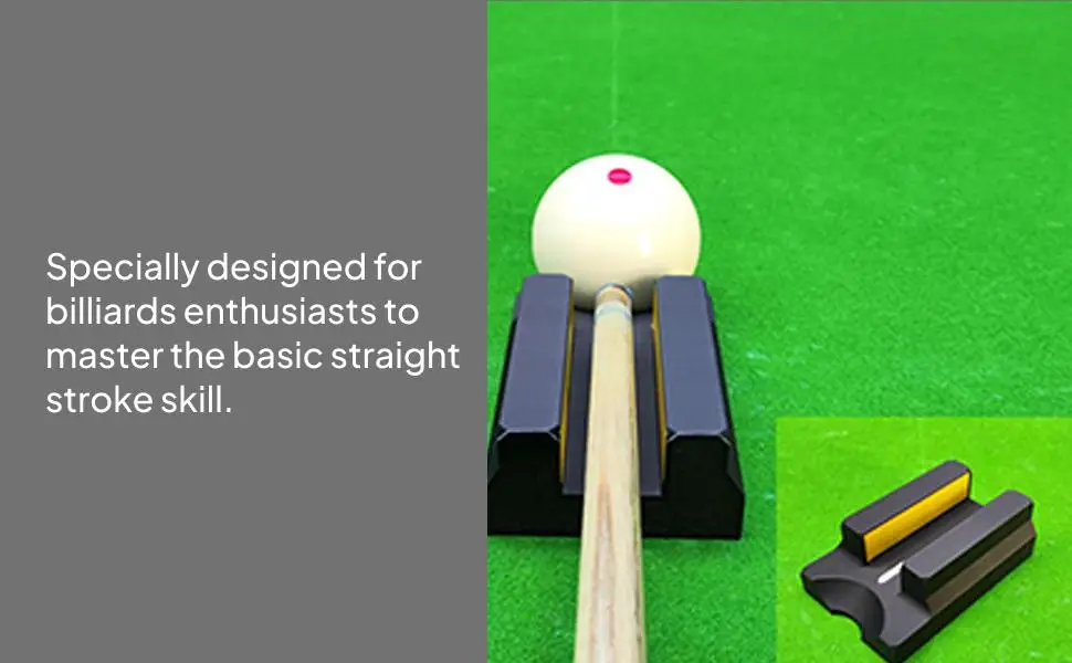 Billiard Training Helper Portable Cue Stroke Trainer Accessory for Improving Basic Skills in Billiards Practice
