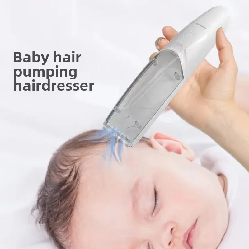 Baby haircut, silent automatic suction device, baby and child rechargeable electric push scissor, full moon razor