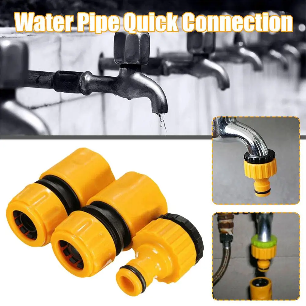 

1/2" 3/4" Brass Tap Nipple Connector Garden Hose Quick Water Gun Fittings Watering Connect Hose Tools Garden A3K5