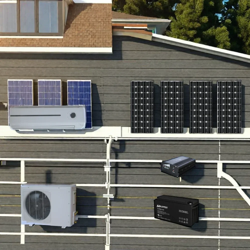 Air ConditionerDC 48V Grid Solar Air Conditioner For Use 9000BTU & 18000BTU Models
