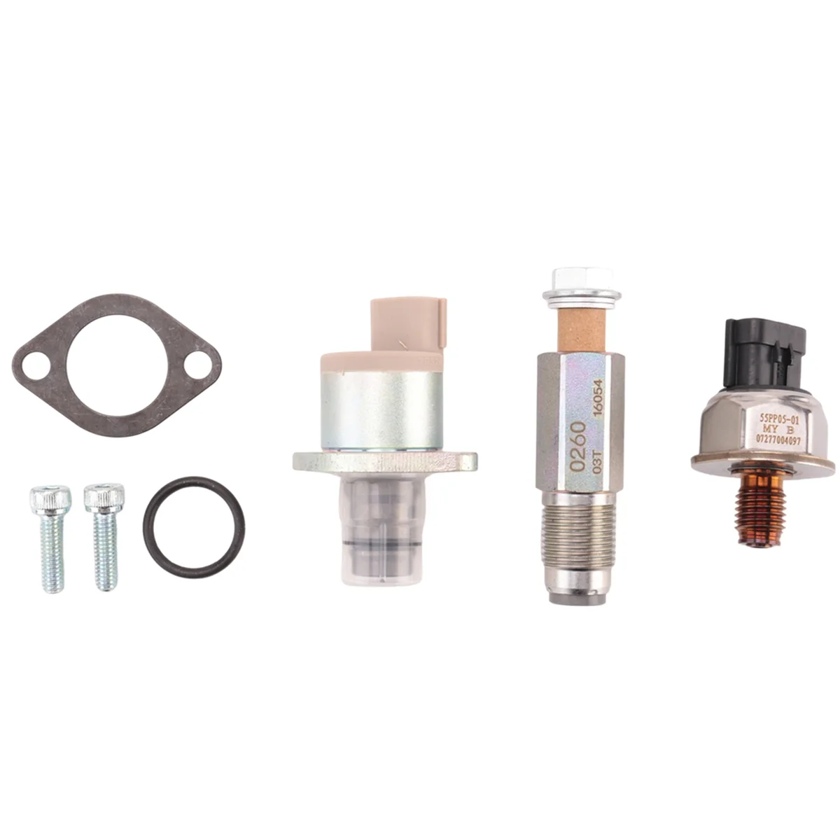 

For TRANSIT MK7 2.2 2.4 3.2 TDCi FUEL PUMP VALVE HIGH PRESSURE SENSOR 294009-0260 + 6C1Q-9H321-AB + 55PP05-01