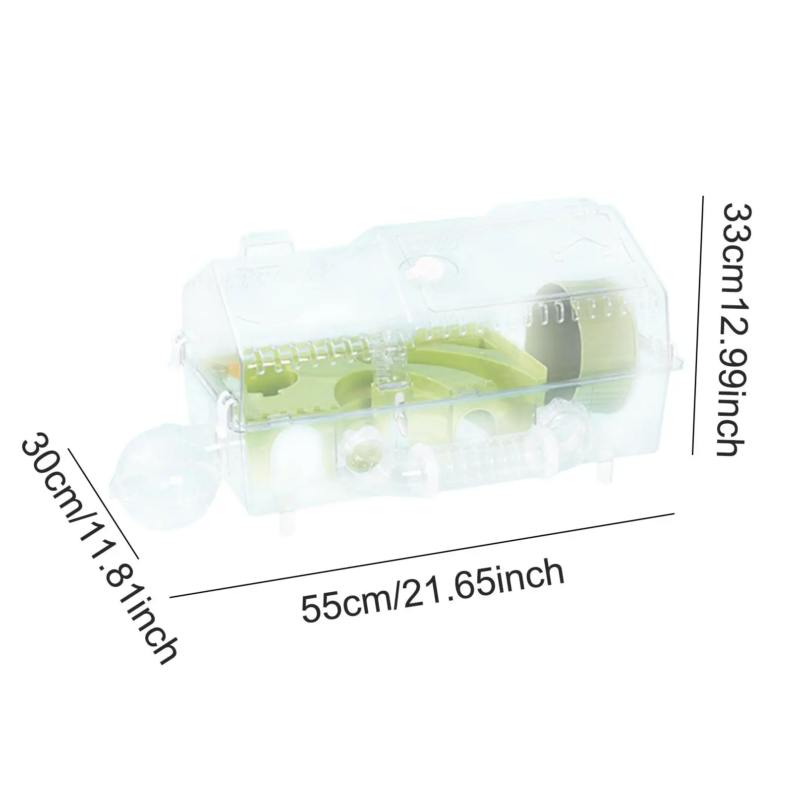 Hamster Cage Hamster Habitat,Transparent,Ventilation,Creative Hamster House Villa for Gerbils Hamster Guinea Pigs Mice Rats