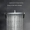 High-end bath pressurized rain shower head all copper shower aircraft carrier shower set piano keys home constant temperature 5