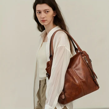 2PC Set Purses Tote Bag For Women, Handbags PU Leather Large Shoulder Bag,  Cow Pattern Work Bags With Multi-Pockets, Designer H 5