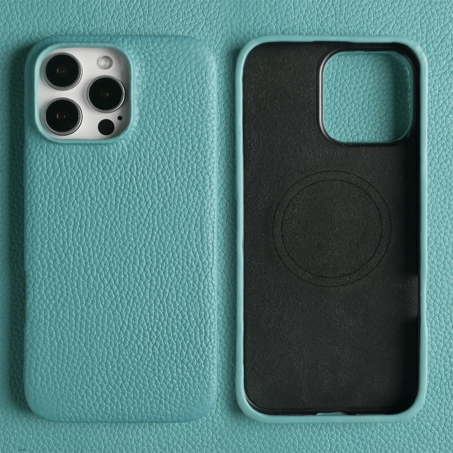 Luxury Magnetic Genuine Leather Phone Case - Business Full Wrapped Back Cover